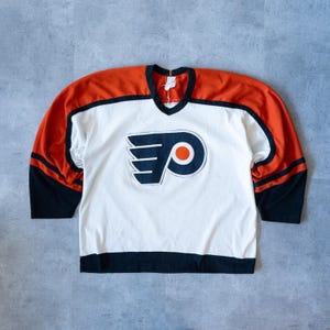 Vintage 1990s Philidelphia Flyers NHL Hockey Jersey - 90er Jahre Flyers Pullover, Vintage Sport Trikots, 90er Jahre Hockey, Retro Flyers Trikot