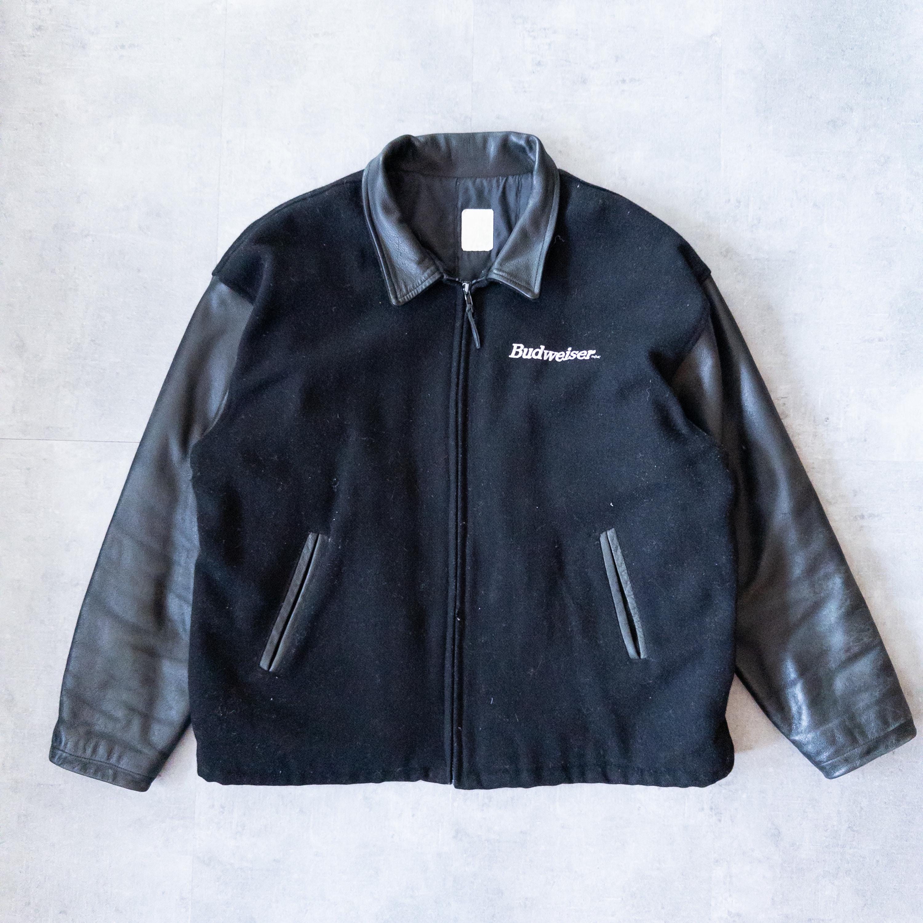 Veste Letterman Vintage Années 70-80 - Cuir Et Laine, Taille Jeunesse 6-8 - Marque Holloway, Occasion Très Bon état
