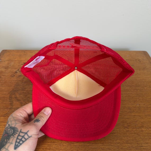 Vintage Custom Skate Sharpening & Sporting Goods Trucker Hat — 80s Hockey Promo Snapback View 5