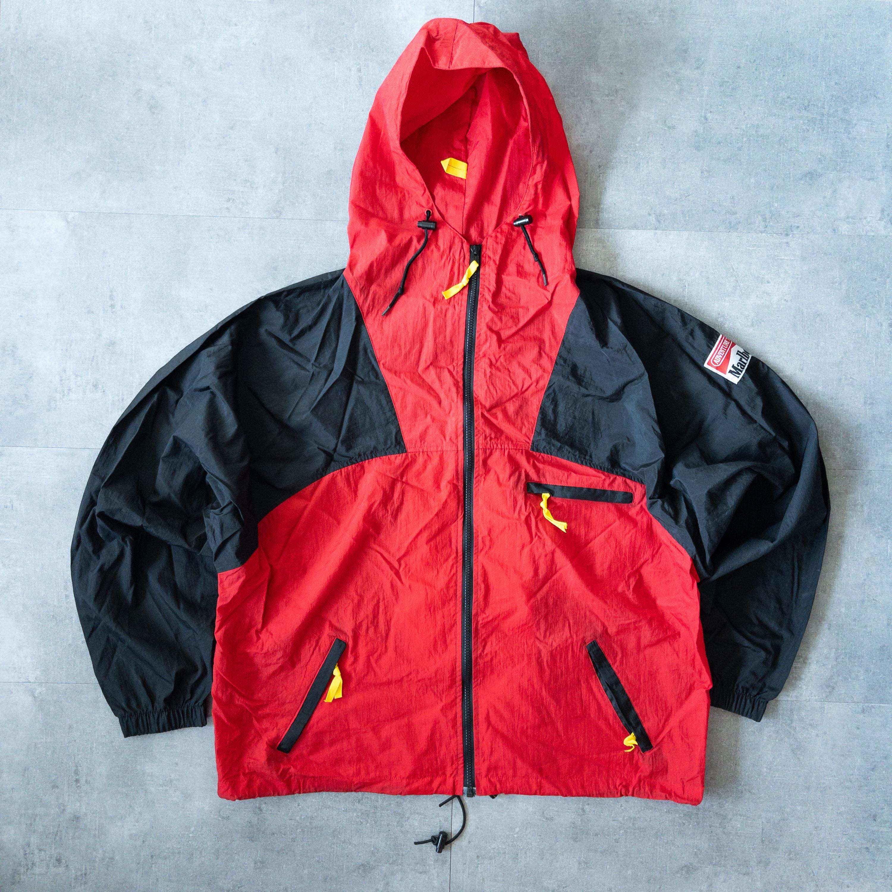 Vintage 90s Marlboro Cigarettes Promo Windbreaker Zip up Jacket