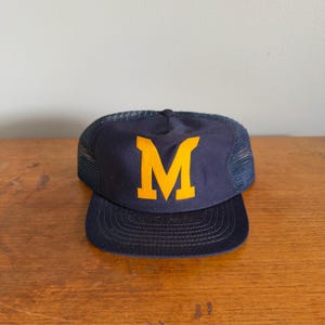 Vintage Michigan Wolverines Truckerkeps - 80-tals Mesh Snapback