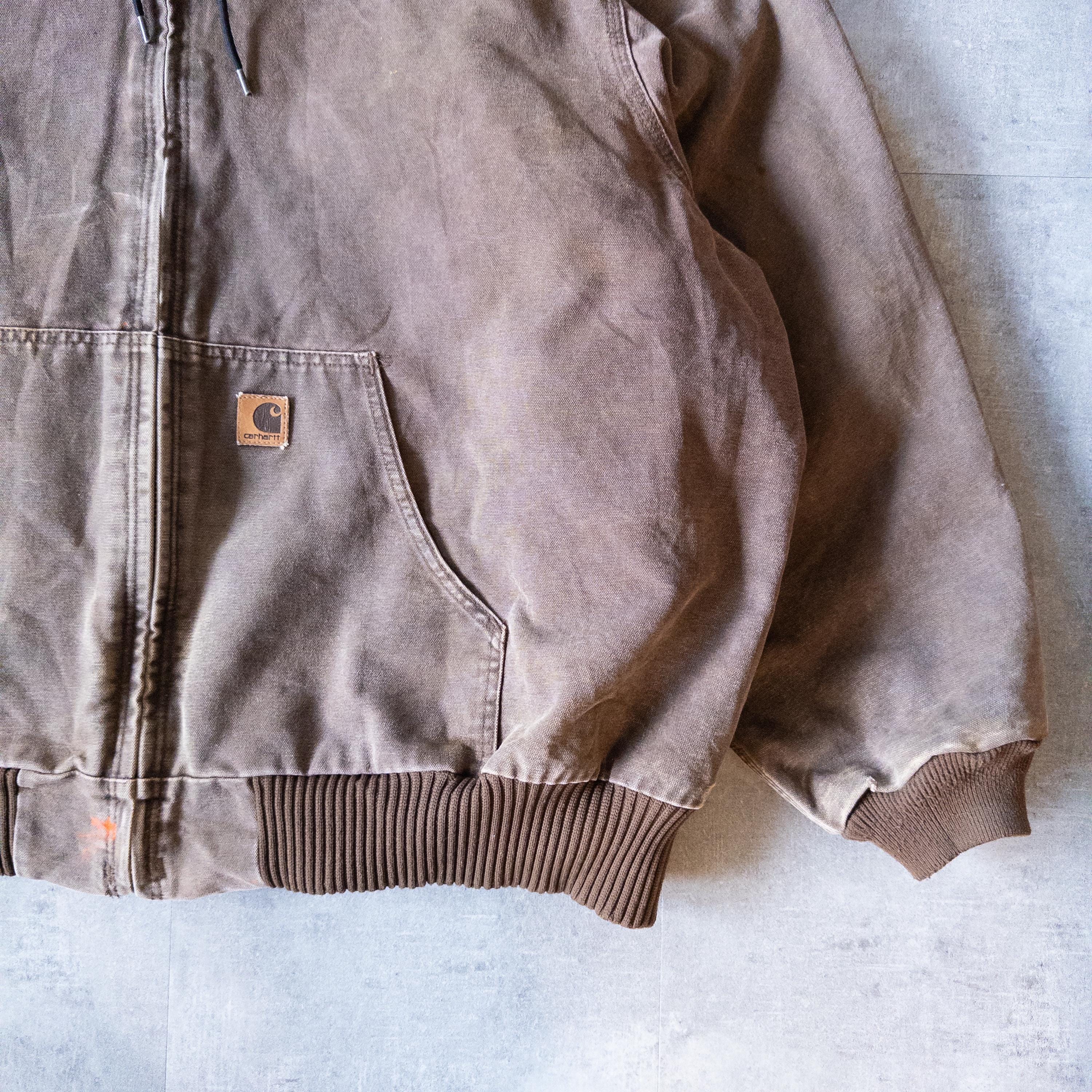 Vintage 90s Brown Carhartt Hooded Workwear Jacket - 4XL - Etsy