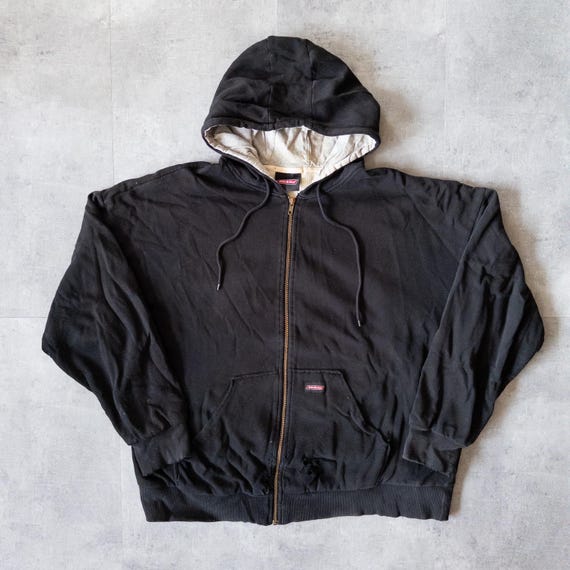 Vintage 90s Dickies Thermal Lined Zip up Hoodie - Vintage Workwear