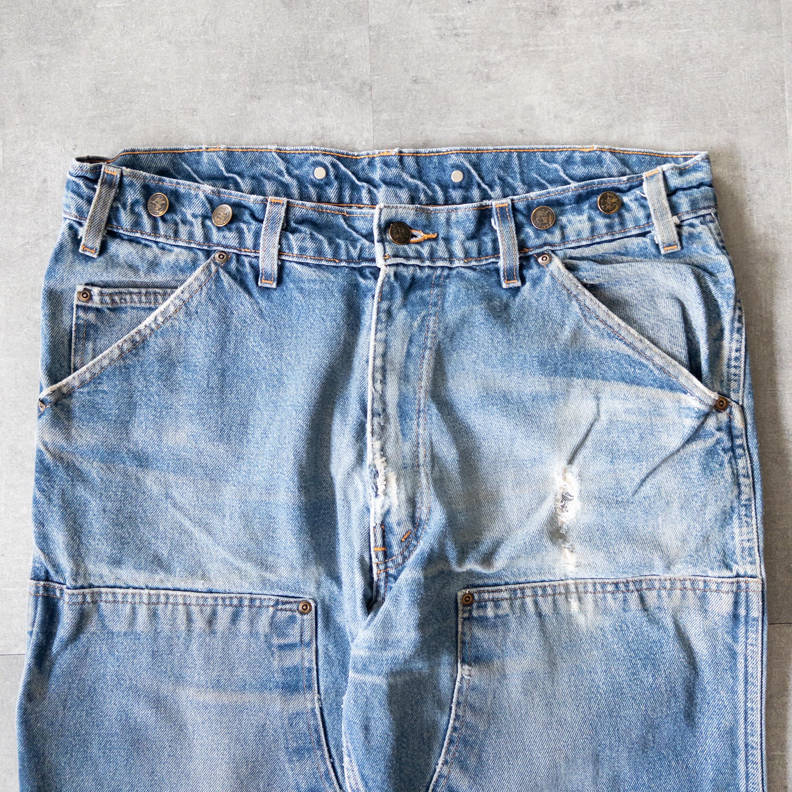 Vintage 90s Wild Ass Double Knee Denim Carpenter Pants - 38x32 - Etsy