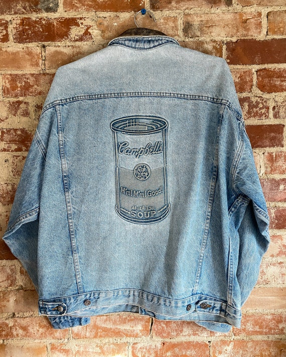 Campbells Soup Jacket | 90s Denim Jacket | 90s Cam