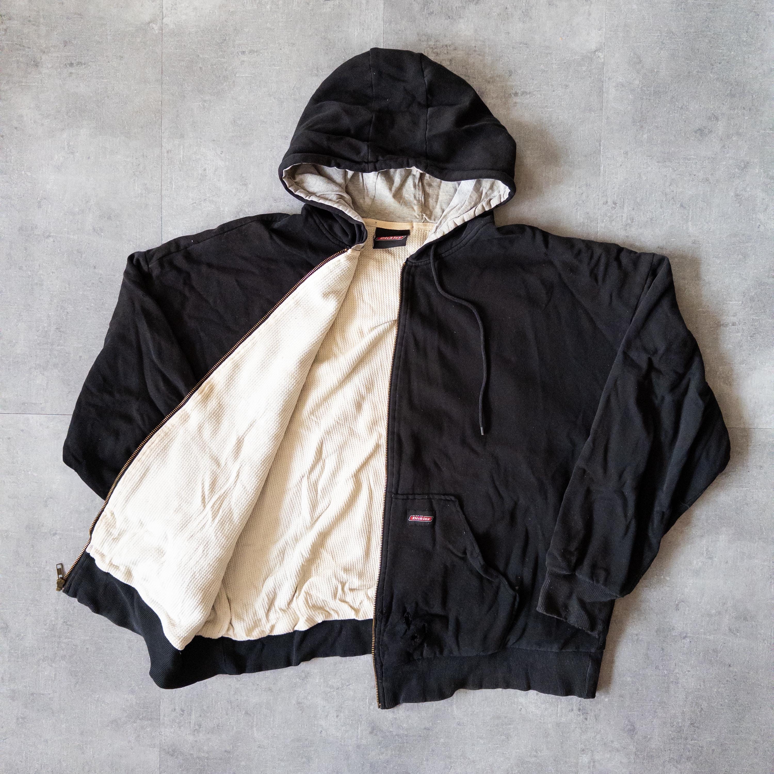 トップス Dickies 90s 00s zip-up parker Vintage 90s Dickies Thermal Lined Zip up Hoodie - Vintage Workwear