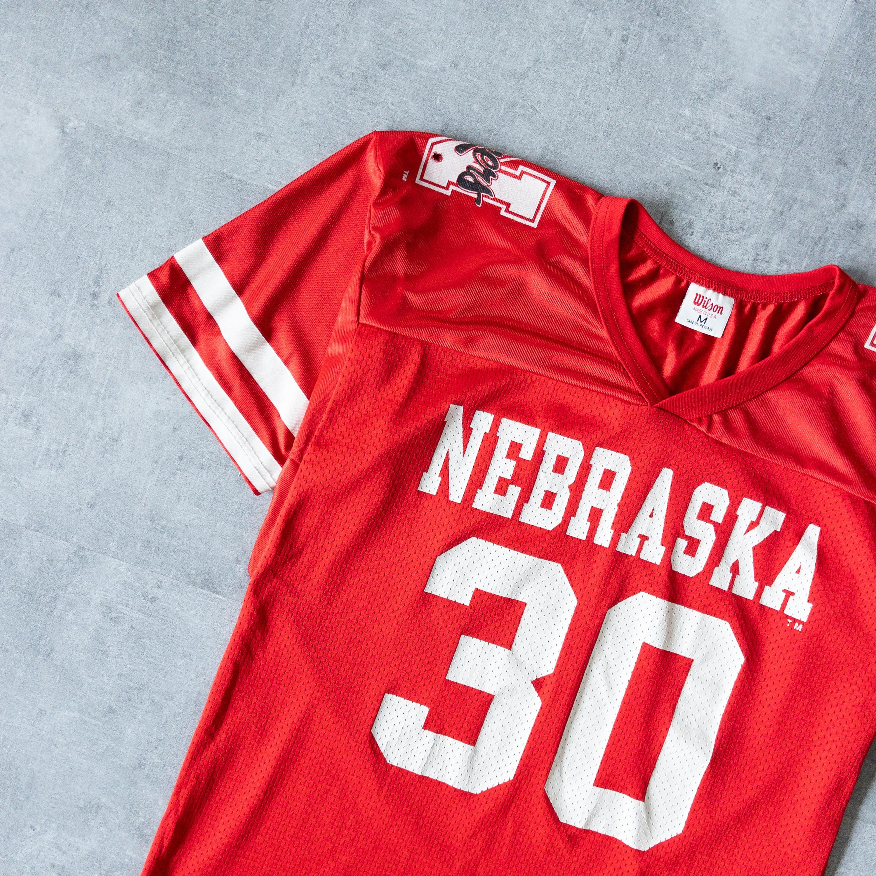 Vintage 90s Nebraska Football Jersey, Mesh NCAA Sportswear - Etsy