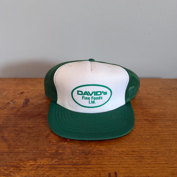 Vintage David’s Fine Foods Ltd. Trucker Hat — 80s Mesh Snapback