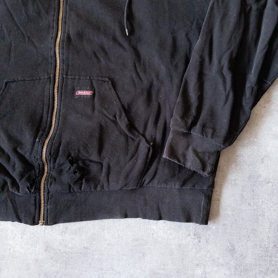 Vintage 90s Dickies Thermal Lined Zip up Hoodie - Vintage Workwear