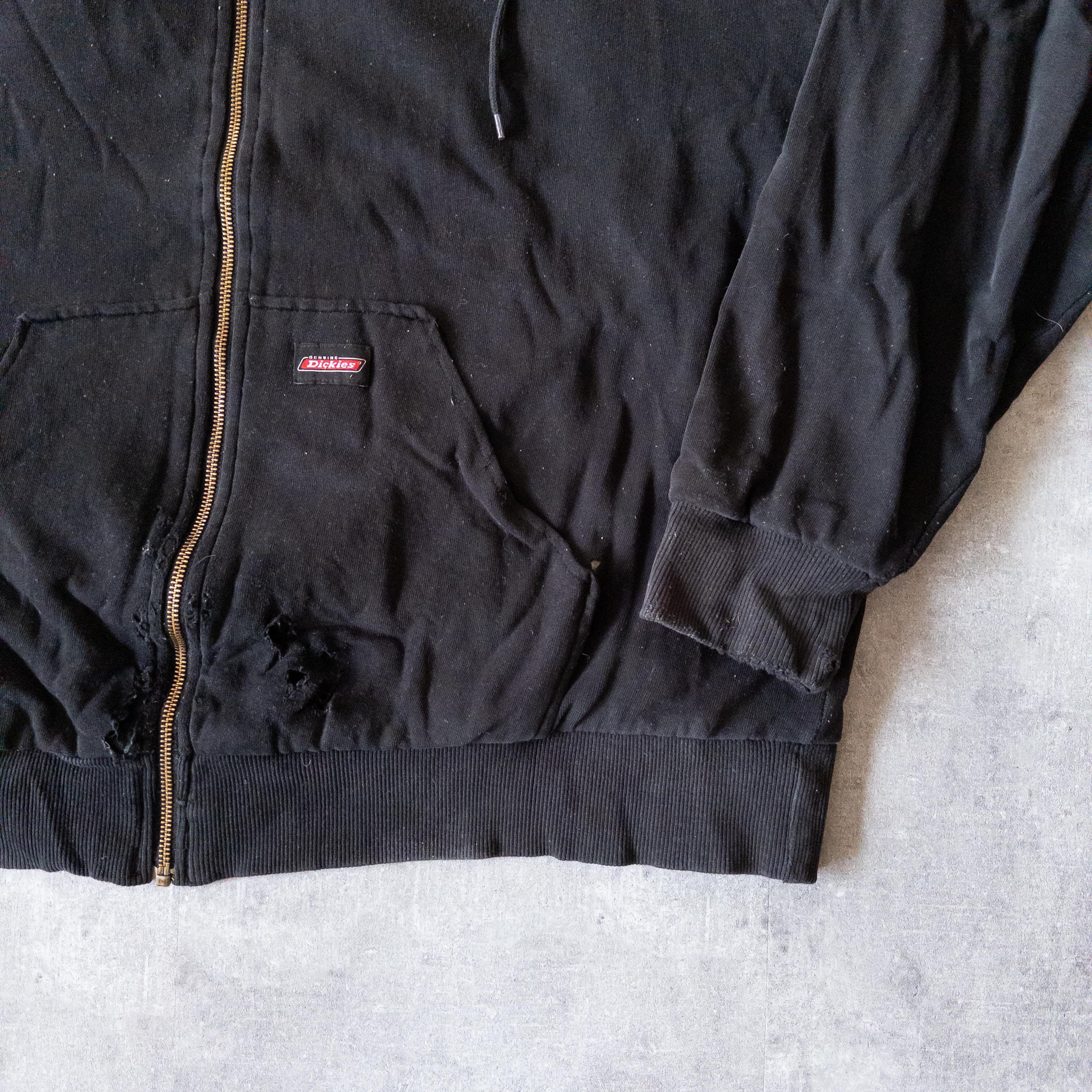 Vintage 90s Dickies Thermal Lined Zip up Hoodie - Vintage Workwear