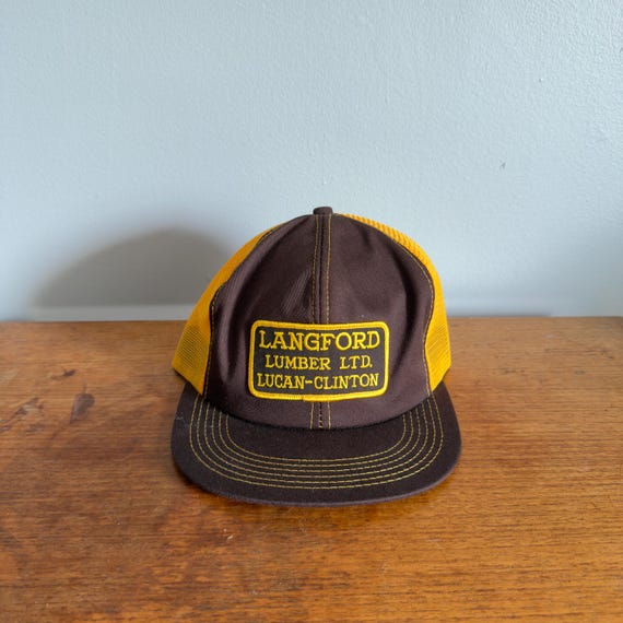 Vintage Langford Lumber Ltd. Trucker Hat — 80s Mesh Snapback
