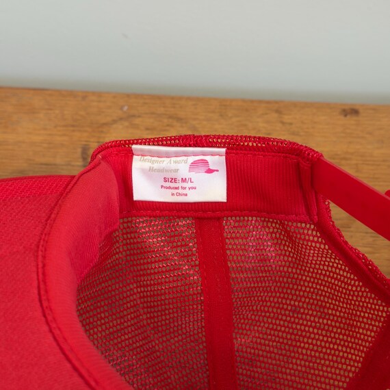 Vintage Custom Skate Sharpening & Sporting Goods Trucker Hat — 80s Hockey Promo Snapback View 6