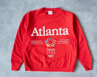 Sudadera con gráfico vintage de los Juegos Olímpicos de Atlanta 1996 (cuello redondo, años 90)