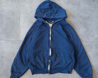 Vintage Sun Faded Thermal Lined Hoodie Zip up Sweater 3xl - Etsy