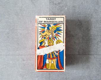 Baraja de Tarot de Marsella vintage de los años 60 de B.P. Grimaud - Juego completo