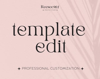 Edit a Canva Template | Customization