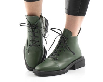 Flat Ankle Boots - Etsy