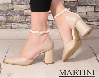 clear chunky heels wide width