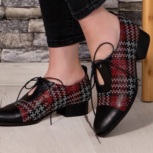 Oxford Shoes for Ladies Black Shoes 