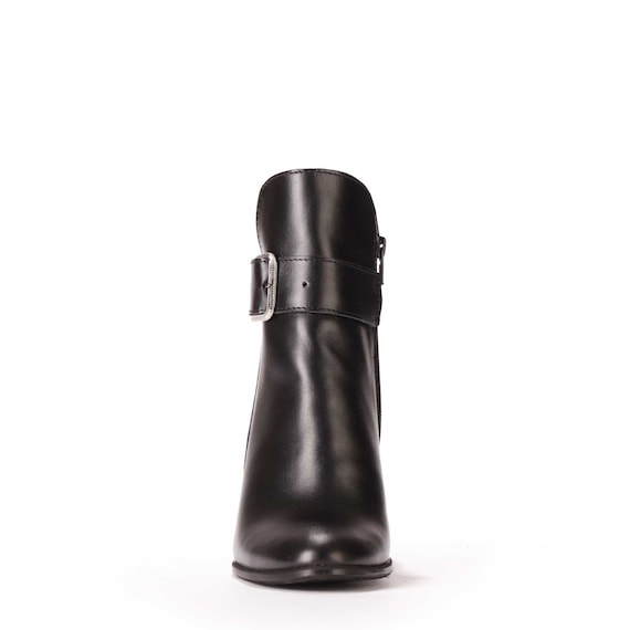 high heel boots chunky