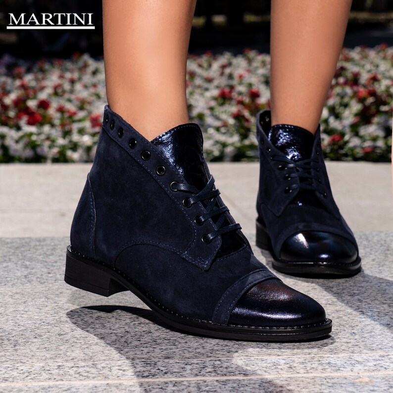 navy blue oxford shoes womens