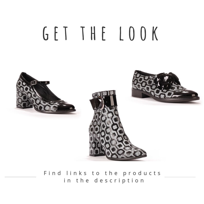 black and white mary jane shoes