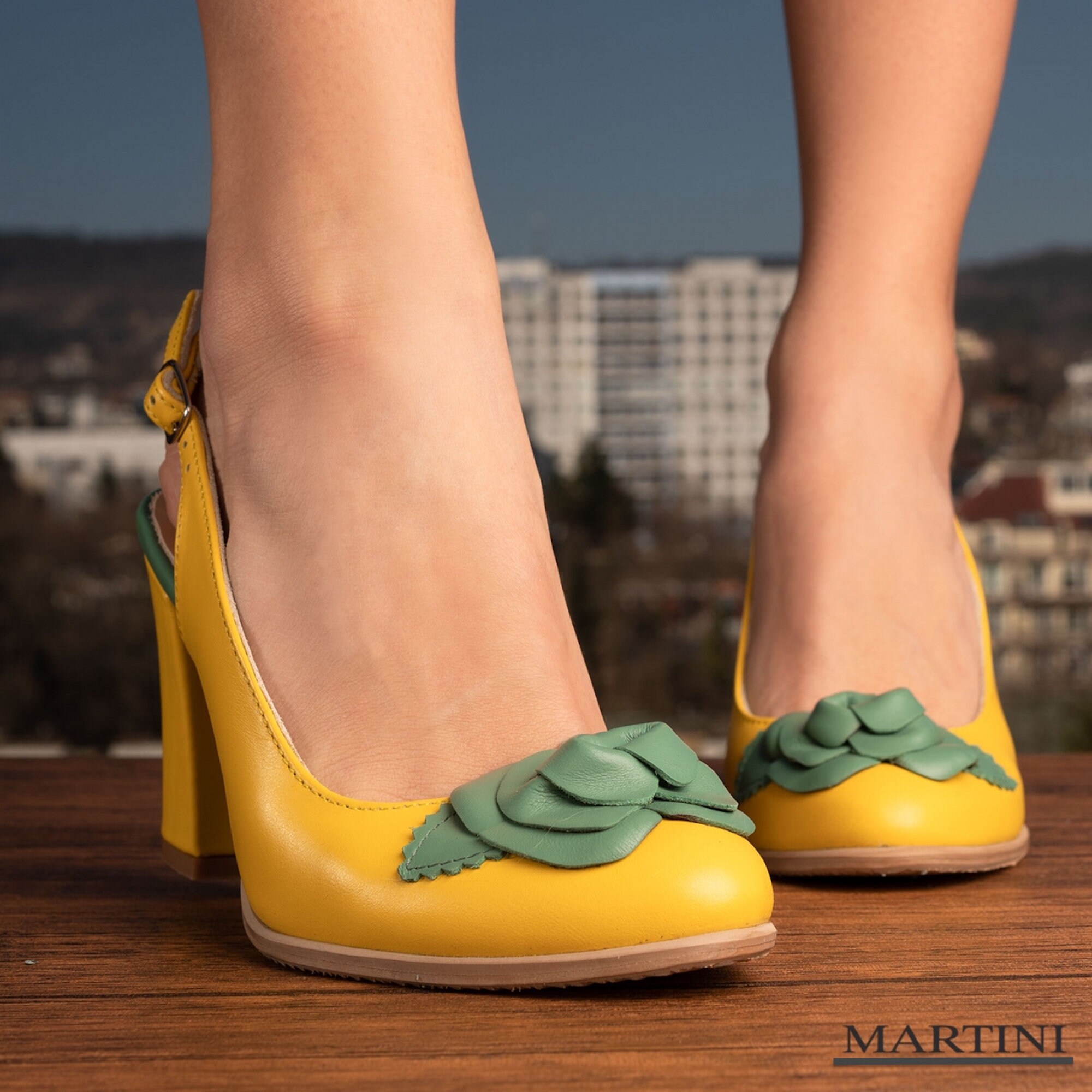 yellow green pumps
