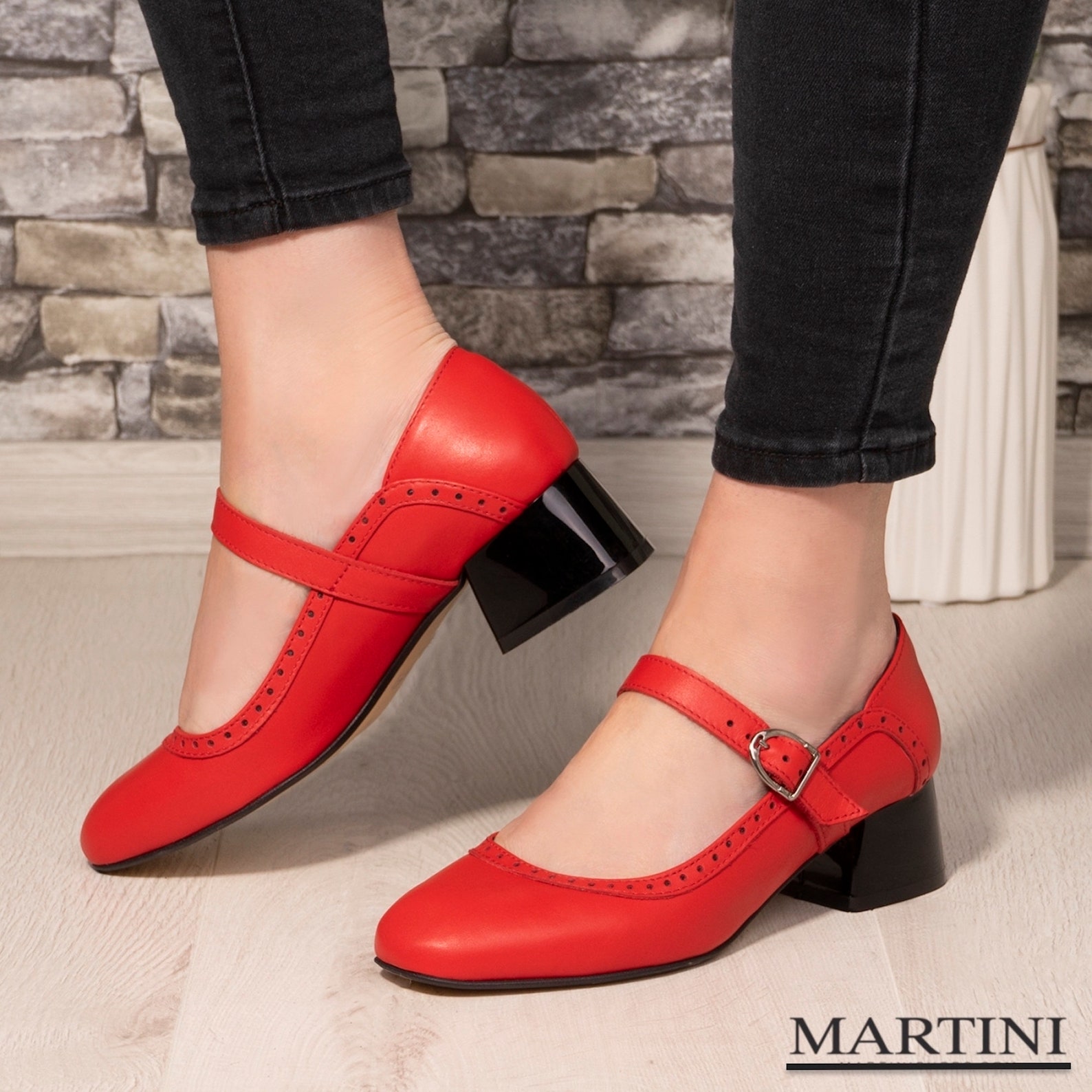 Women Shoes Red Mary Janes Leather Mary Janes Red Shoes Etsy
