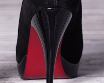Stilettos de negro suela Zapatos elegantes - Etsy México