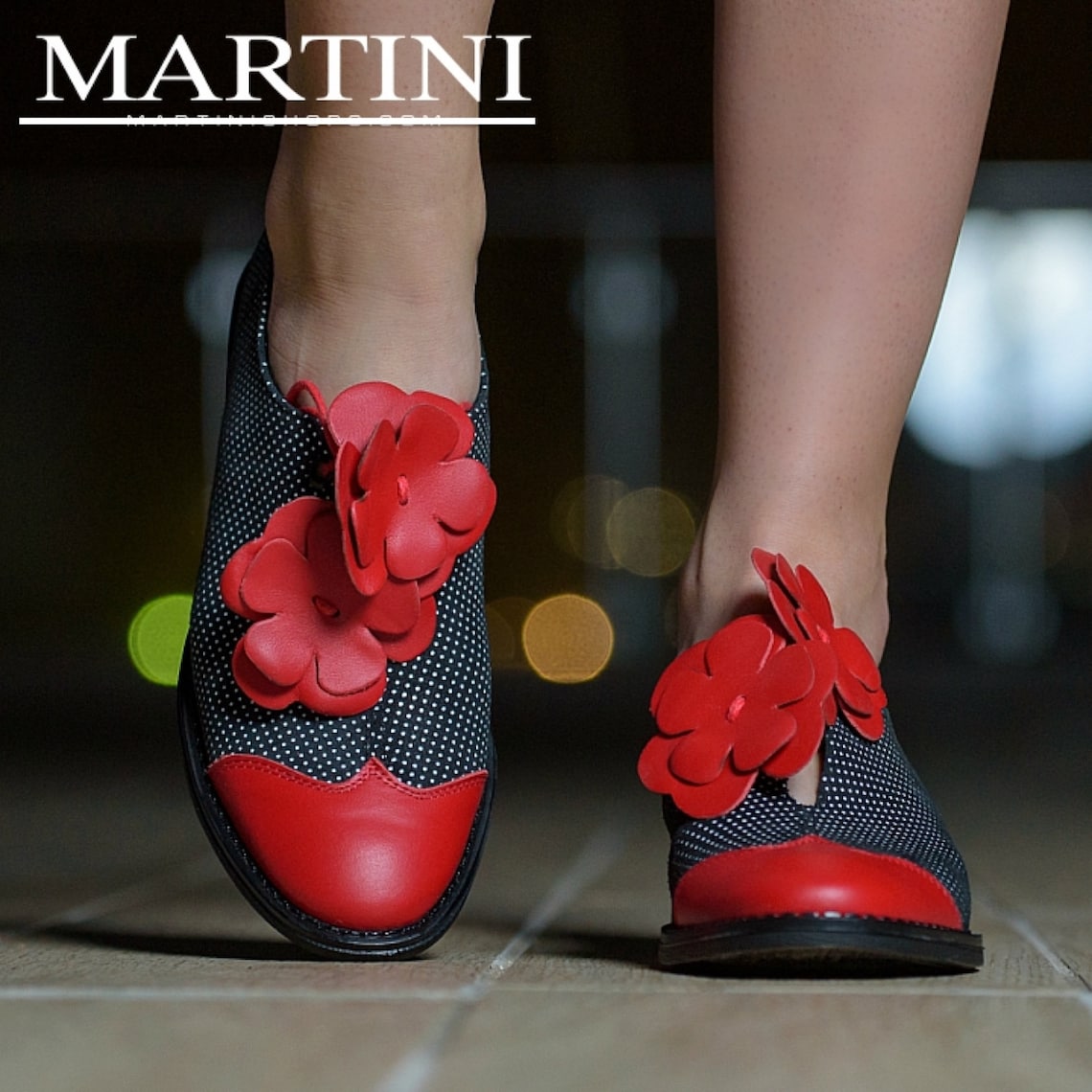 Women shoes Red Oxford Shoes Black & Red Shoes Low Heel Etsy