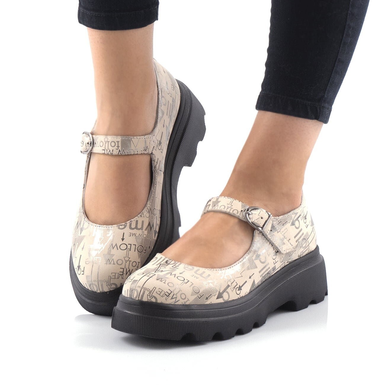 platform mary jane flats