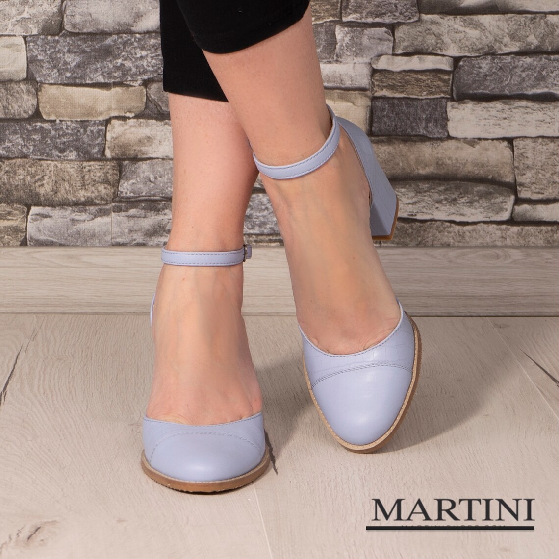 Women's Shoes Light Blue Mary Janes Ankle Strap Etsy