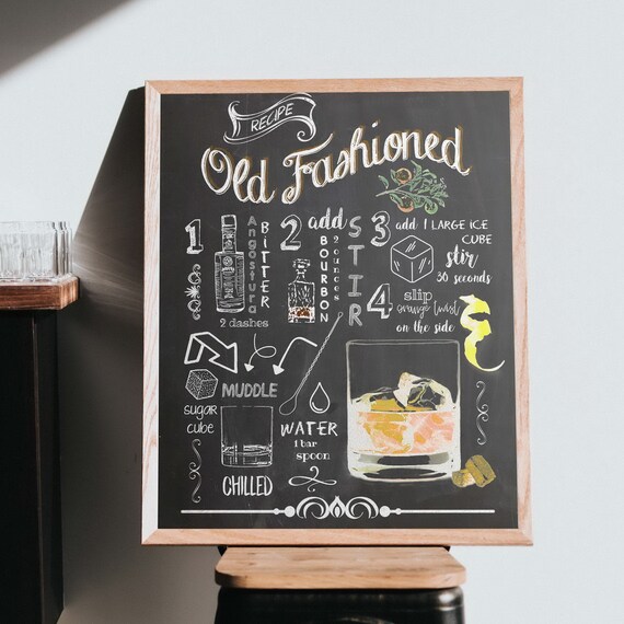 15+ Printable Old Fashioned Cocktail Recipe Images