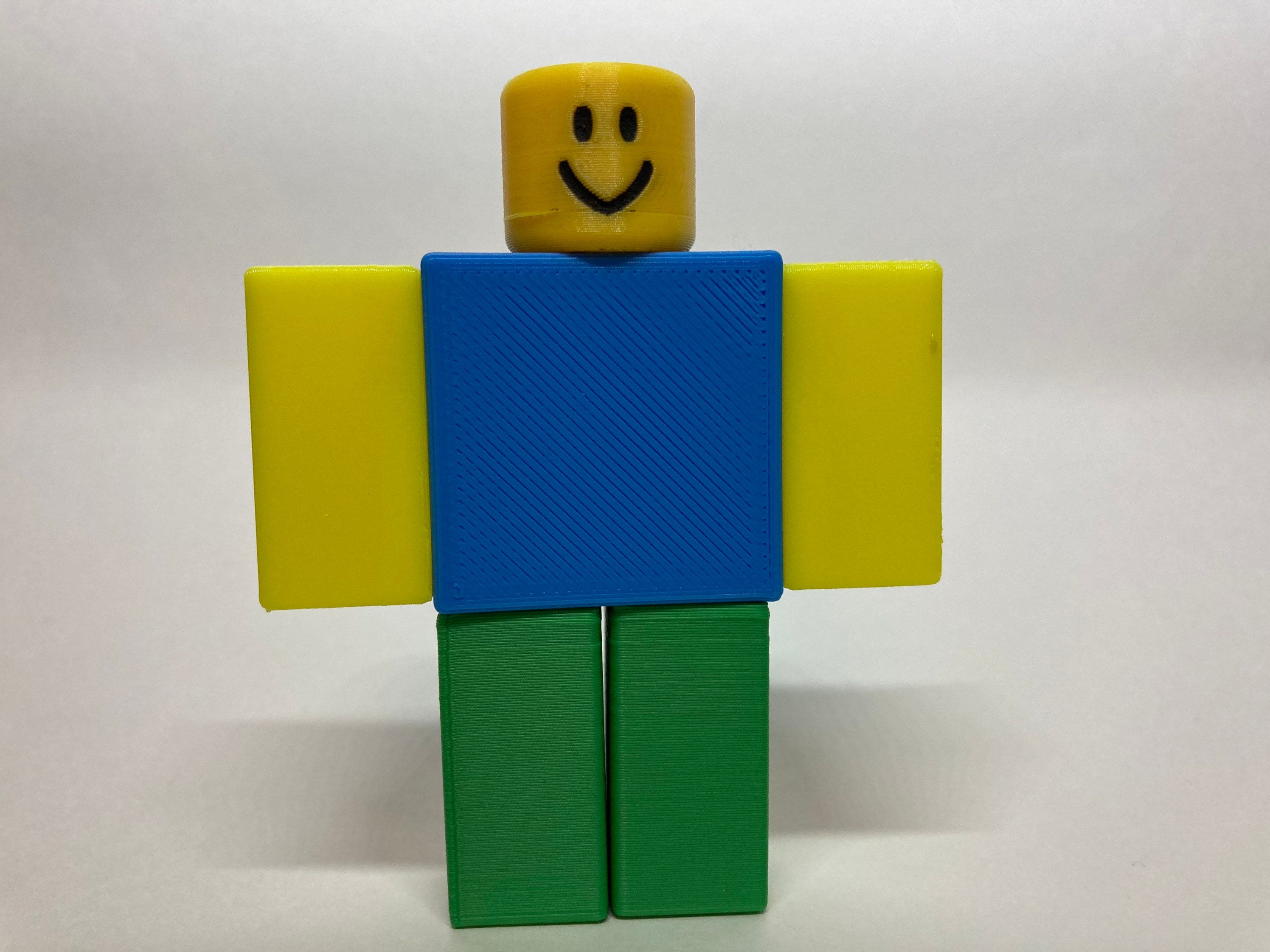 Roblox Noob 3d Printed Toy Etsy - 3d printed roblox character
