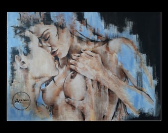 The Lovers - Original painting in Acrylic