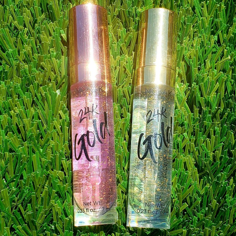 Nk 24k Gold Lip Gloss Rose Gold Etsy