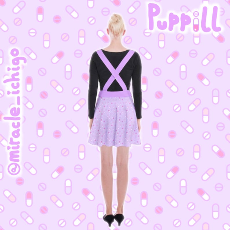 Puppill Pills Pastel Suspender Skirt Yamikawa Menhera Medikawaii Pastel Yume Kawaii Pastel Goth Harajuku