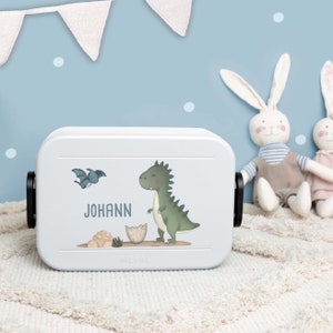 Mepal lunchbox gepersonaliseerd met dino-motief voor jongens, cadeau voor schoolinschrijving jongens, lunchbox kleuterschool, lunchbox jongen, cadeau voor schoolinschrijving