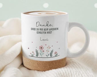 Personalisierte Tasse Abschiedsgeschenk, Kaffeetasse für Erzieher und Erzieherinnen, Teetasse für Lehrer & Lehrerinnen, Danke, hellomini