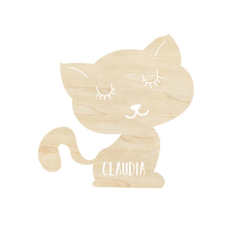 Personalisierte Wandlampe Holz Kinderzimmer Claudia Die Etsy