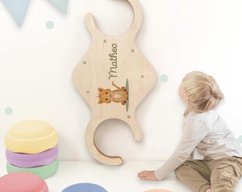 Personalized activity bridge for Stapelstein® classic, wooden adventure bridge in diamond shape, birthday gift, Easter gift for children