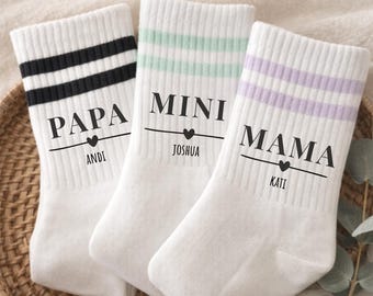 Personalized socks with names | Best Mom, Dad, Grandma, Grandpa, Aunt, Sister, Brother | Funny socks | Gift for birthdays, Mother's Day, Father's Day