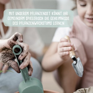 Personalisiertes Saatgut Anzuchtset mit Holzkiste inkl. Samen & Pflanzensteckern, Mini Garten Starter Kit, Wunschmotiv, Geschenk für Kinder Bild 7