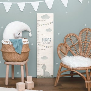 MINIHELDEN Personalisierte Messlatte - 70-150cm Wachstumsmesser Mit Namen