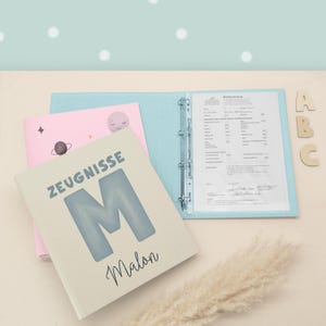 Cadeau de rentrée scolaire, classeur personnalisé lin DINA4, cadeau de rentrée scolaire pour filles et garçons, rentrée scolaire, hellomini