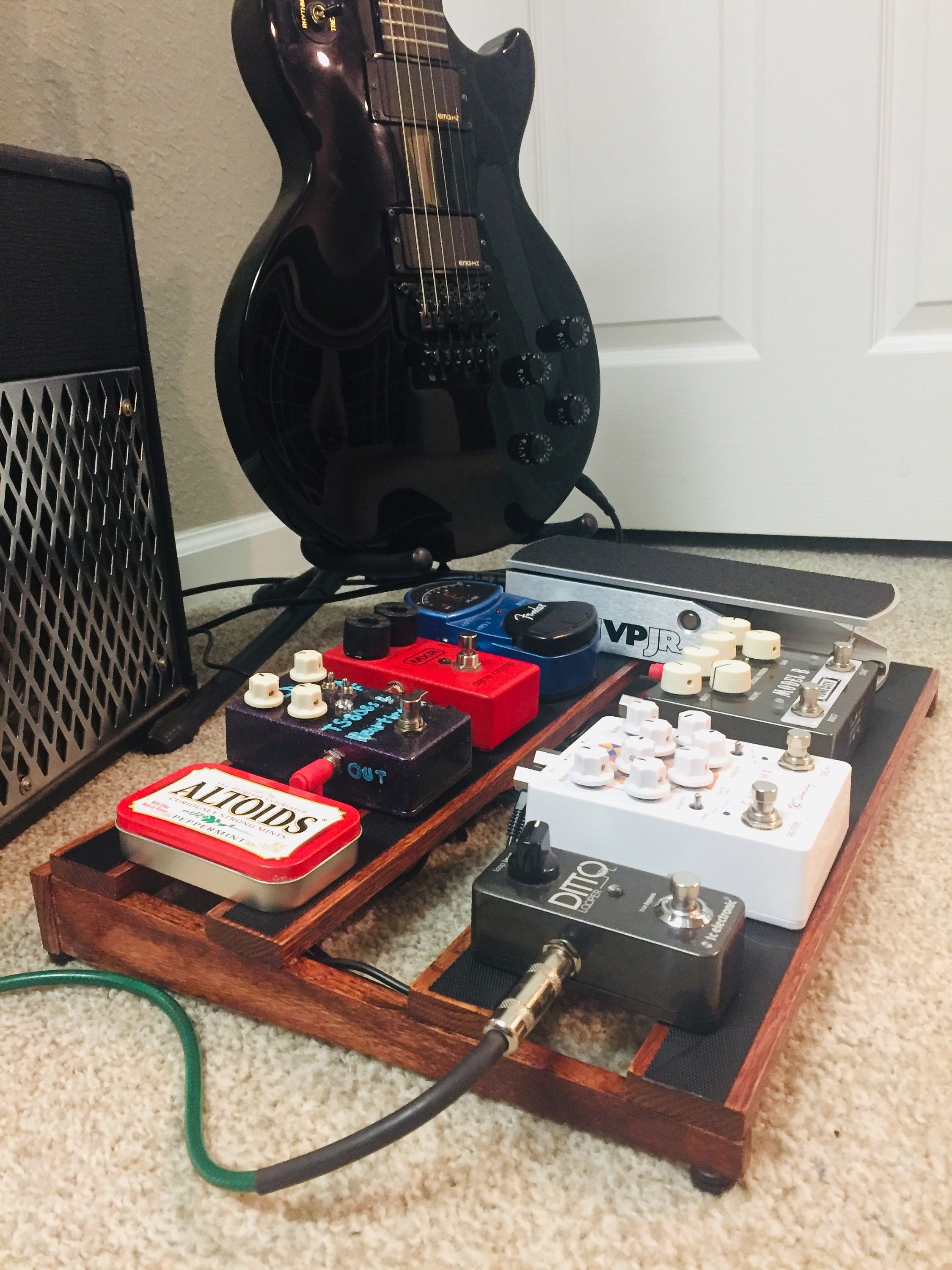 Beautiful Handmade Wooden Guitar Pedal Board Etsy