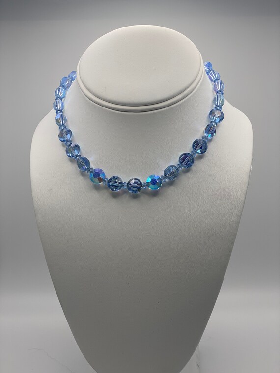 Hobe Vintage Blue Crystal Choker