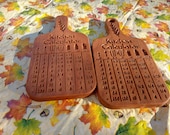 Small  Cherry "Kitchen Calculator" Board