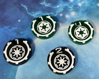 Magnetic Speed Dial with gear and faction for SW Armada