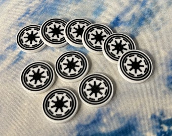 Victory Tokens for SW Armada - Set of 10 - Laser Engraved and Cut Acrylic